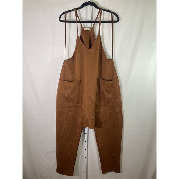 New In Onesie Jumpsuit - Women Size M - Brown - Picture 1 of 4